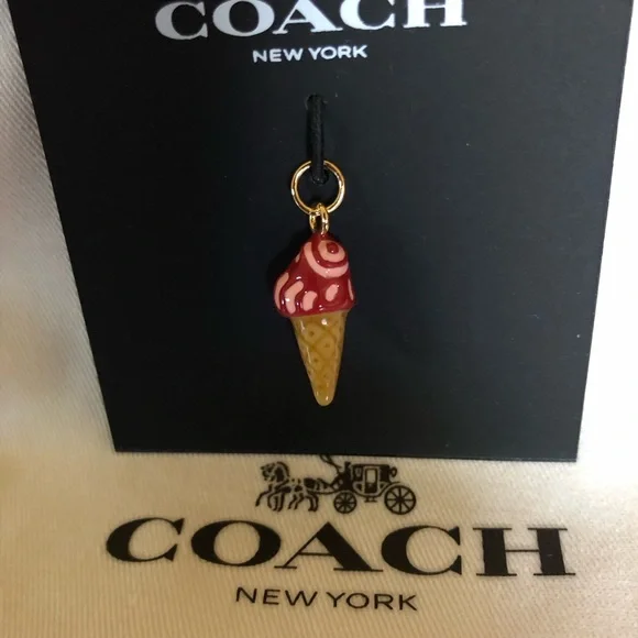 Nwt Coach Charm  Ice Cream Cone - Picture 3 of 6